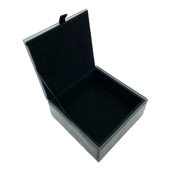 Beveled Glass Keepsake Box - Artist Monet - Bridge Over a Pond of Water Lilies - Picture 4 of 5